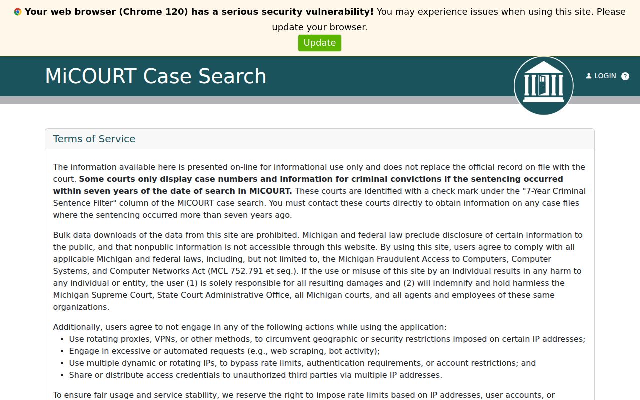 East Lansing residents directory 54-B court case search